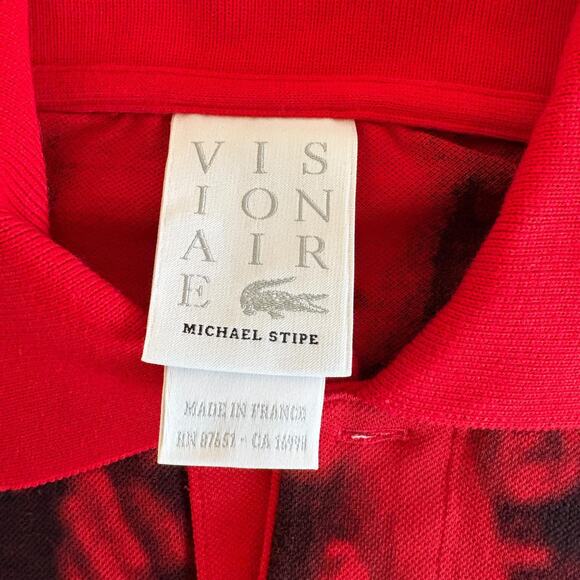 Michael Stipe REM x Lacoste Visionaire 54 Red Polo Small - Picture 4 of 8